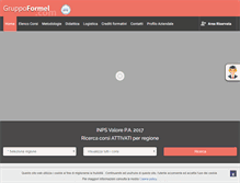 Tablet Screenshot of gruppoformel.com